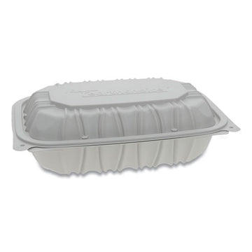 Pactiv Evergreen Vented Microwavable Hinged-lid Takeout Container, 9 X 6 X 2.75, White, 170-carton freeshipping - TVN Wholesale
